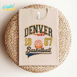 vintage denver basketball 1967 png