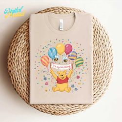 its my birthday balloons winnie the pooh png