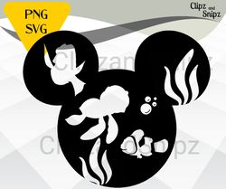 nemo svg and png clipart dory squirt mickey instant digital download mickey head iron on print cricut compatible finding