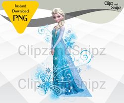 frozen elsa png clipart instant digital download for iron on or print elsa frozen