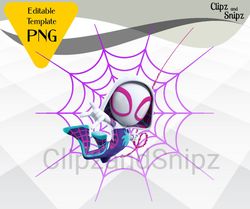 spider gwen png, spidey and his amazing friends clipart, super hero instant digital download, spidey sublimation