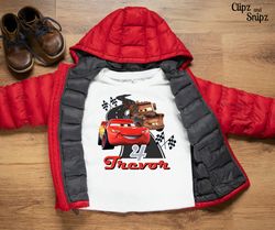 personalized cars birthday png, editable birthday shirt iron on, birthday printable lightning mcqueen mater, custom cars