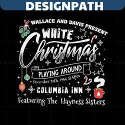 wallace and davis present white christmas movie svg file