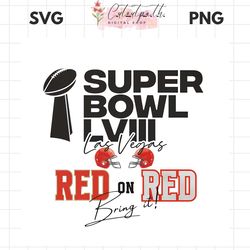 super bowl lviii las vegas red on red png