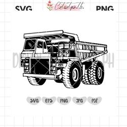 mining dump truck svg | dump truck svg | dump truck clipart | dump truck stencil | heavy equip