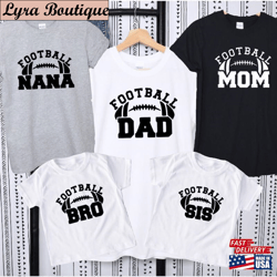 matching family football shirt loving t-shirt flag mom tee sweatshirt