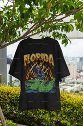 florida skeleton football shirt, football shirt, florida vintage bootleg design shirt