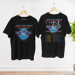 2024 freedom tour journey band shirt, journey band merch, rock band journey fan gift shirt