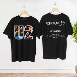 Graphic U2 Band Tour 2024 Shirt, Achtung Baby Live At Sphere U2 Band Shirt, Classic Rock U2 Shirt