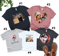 custom family photo shirt, birthday photo shirt, make your own shirt