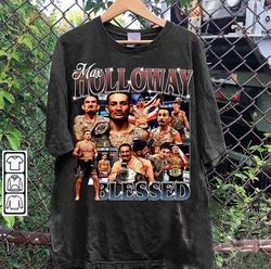 vintage 90s graphic style max holloway t-shirt, max holloway shirt, retro mixed martial artist tee-149