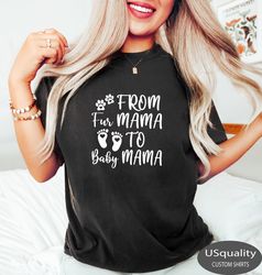 from fur mama to baby mama sweatshirt, pregnant crewneck, gi