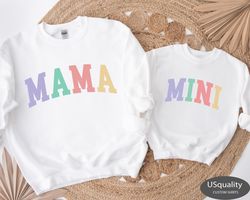 mama mini shirt, baby shower gift, mother daughter shirts, m