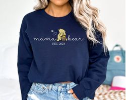 custom mothers day mama bear hoodie, mothers day sweatshirt,