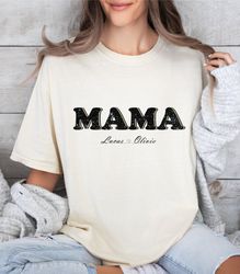 comfort colors custom starry mama shirt, cute personalized m