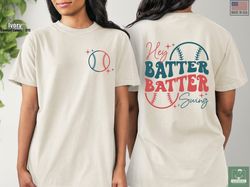 hey batter batter swing shirt, baseball season comfort colors tshirt,