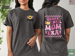 personalized softball mom shirt, in my softball mom era comfort colors