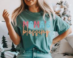 mommy and me shirts mamas blessing blessed mama shirt baby shower gift