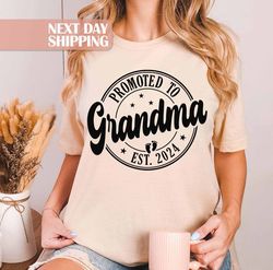 promoted to grandma, new grandma shirt, grandma est 2023, grandma anno