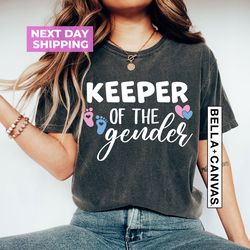 gender reveal keeper of the gender shirt, gender reveal party shirts,