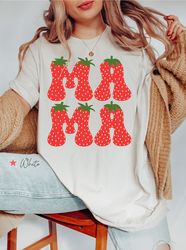 mama strawberry shirt, mom strawberry t shirt, new mom gift, mama berr