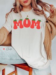 mom strawberry shirt, mama strawberry t shirt, mothers day gift, new mom strawberry tee, mom fruit shirt, new mom gift