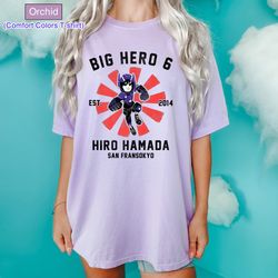 big hero 6 hiro hamada shirt, disney baymax big portrait t-shirt