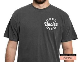 cool uncles club shirt, pregnancy announcement tshirt for uncle, uncle gift from nephew niece