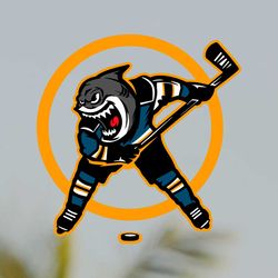 shark san jose hockey nhl team svg digital download