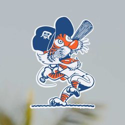 detroit tigers vintage cartoon baseball mlb svg digital download