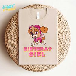 cute paw patrol skye birthday girl svg