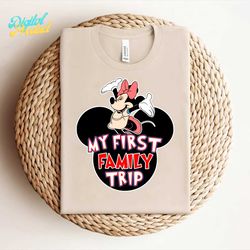 disney minnie mouse my first family trip svg
