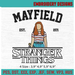 max stranger things embroidery max mayfield embroidery