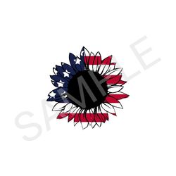 american flag sunflower independence day digital file png