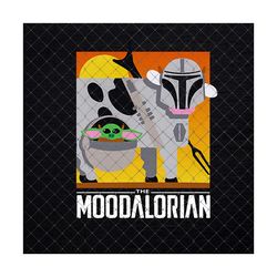 moodalorian the mandalorian cow baby yoda grogu digital file png