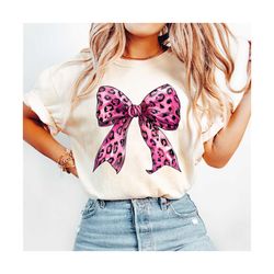 pink cheetah coquette bow png coquette clipart design trendi
