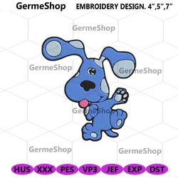 blues clues dog embroidery digitals, blues clues machine embroidery download designs, blues clues cartoon embroidery ins