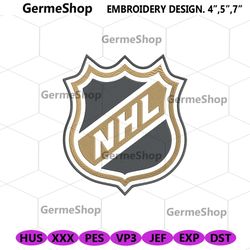 nhl symbol embroidery file design, national hockey league embroidery digital download, nhl logo embroidery instant downl