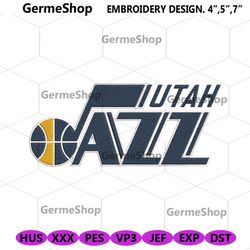 utah jazz logo symbol embroidery download, utah jazz logo embroidery design, utah jazz symbol embroidery digital instant