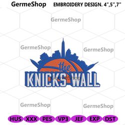 new york knicks logo embroidery designs files, the knicks wall embroidery design download, nba logo embroidery