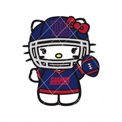 kitty kawaii sports giants football svg digital download