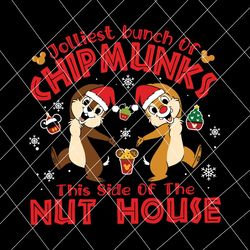 jolliest bunch of chipmunks svg