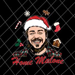 vintage home malone santa hat svg