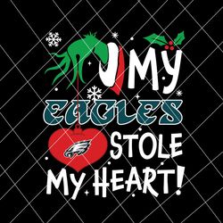 retro my eagles stole my heart svg