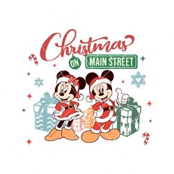 disney christmas on main street svg