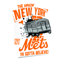 the amazin new york mets ya gotta believe svg