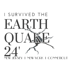 retro i survived the earthquake 24 svg