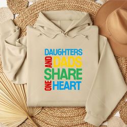 daughters and dads share t-shirt svg png