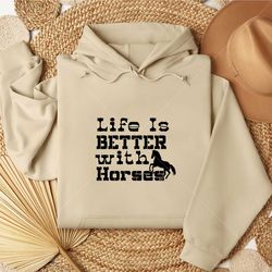 life is better with horses svg png shirt