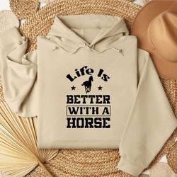 life is better with a horse svg png shir